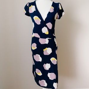 Boden wrap dress - navy blue